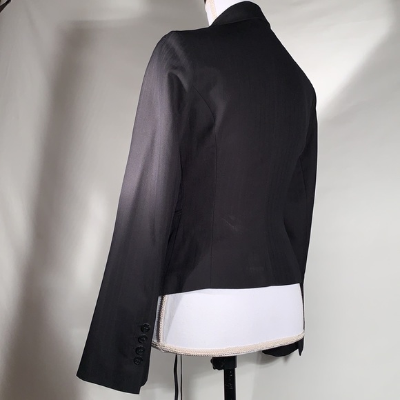 H&M Blazer with Detachable Vest Bell Sleeves Slit Pockets Fully Lined Size 4 - Picture 7 of 16